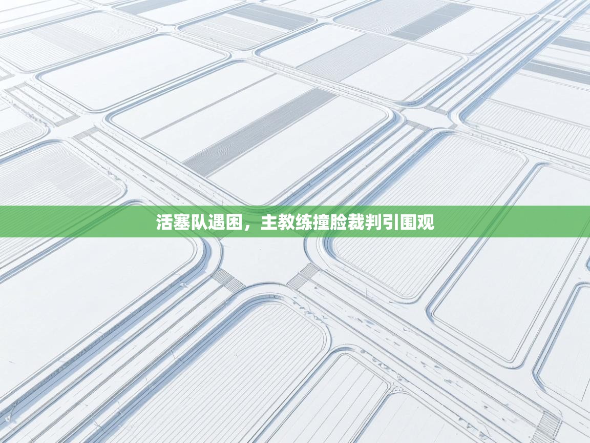 活塞队遇困，主教练撞脸裁判引围观